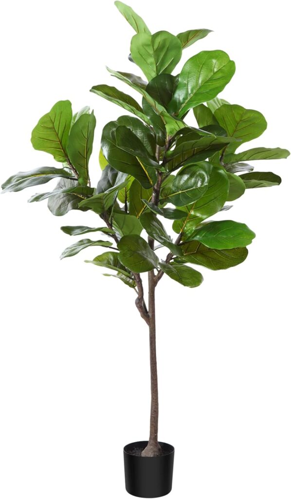 50" faux fiddle leaf fig tree.